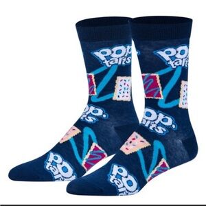 Crazy Socks, Funny Pop•tarts Cereal Socks for Men, Crew 6-12 Novelty Silly Fun